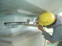 橋樑盤式支承現場電弧鋅鋁熔射防蝕維修工程施作