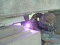 橋樑盤式支承現場電弧鋅鋁熔射防蝕維修工程施作